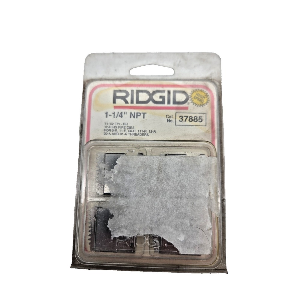 Rigid 1-1/4" NPT 37885 11-1/2 TPI Right Hand For Assorted Ridgid Threaders